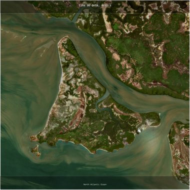 Kuzey Atlantik Okyanusu 'ndaki Ilha de Jeta, Gine-Bissau' ya ait, 12 Haziran 2024 'te çekilen uydu görüntüsünün karesini aldı.