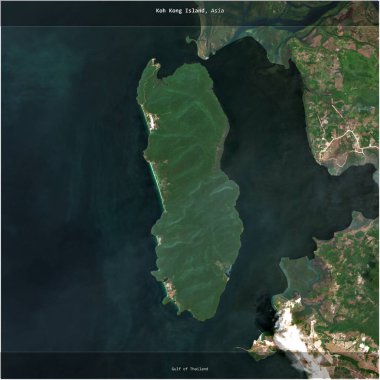 Tayland Körfezi 'ndeki Koh Kong Adası, Kamboçya' ya ait, 23 Şubat 2020 'de çekilmiş bir uydu görüntüsüyle karesini aldı.