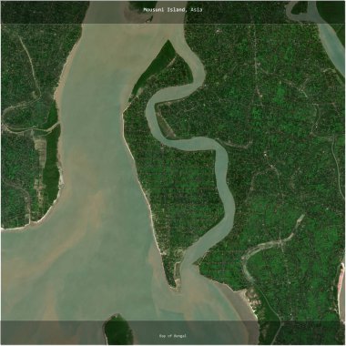 Hindistan 'a ait Bengal Körfezi' ndeki Mousuni Adası, 21 Ekim 2023 'te çekilmiş bir uydu görüntüsüyle karesini aldı.