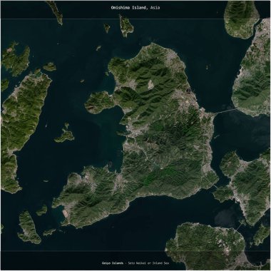 Japonya 'ya ait Seto Naikai veya İç Denizi' ndeki Omishima Adası, 17 Temmuz 2023 'te çekilen bir uydu görüntüsü ile karesini aldı.