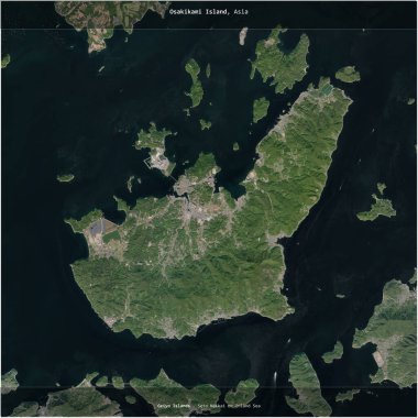 Japonya 'ya ait Seto Naikai veya İç Denizi' ndeki Osakikami Adası, 27 Temmuz 2021 'de çekilen bir uydu görüntüsü ile karesini aldı.