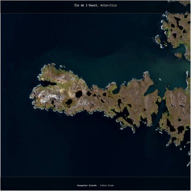 Güney ve Antarktika topraklarına ait Hint Okyanusu 'ndaki Ile de l' Ouest, 21 Ekim 2020 'de çekilen bir uydu görüntüsünün karesini aldı.