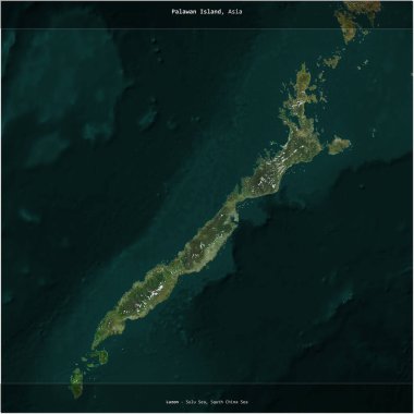 Filipinler 'e ait Sulu Denizi' ndeki Palawan Adası, 1 Mart 2022 'de çekilen bir uydu görüntüsünün karesini aldı.