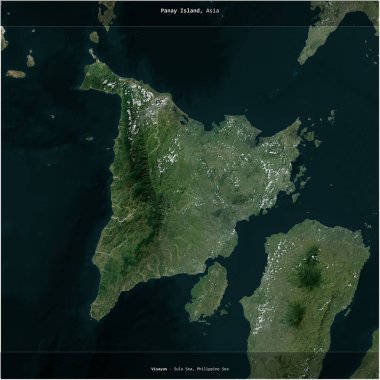 Filipinler 'e ait Sulu Denizi' ndeki Panay Adası, 1 Mart 2022 'de çekilen bir uydu görüntüsünün karesini aldı.