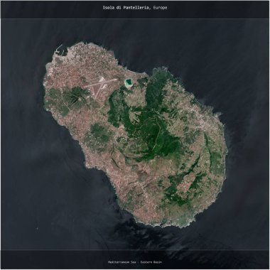 Akdeniz 'deki Isola di Pantelleria - İtalya' ya ait Doğu Havzası, 24 Temmuz 2023 'te çekilen uydu görüntüsünün karesini aldı.