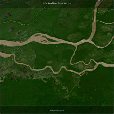 Venezuela 'ya ait Kuzey Atlantik Okyanusu' ndaki Remolino Adası 26 Ağustos 2023 'te çekilmiş bir uydu görüntüsüyle karesini aldı.