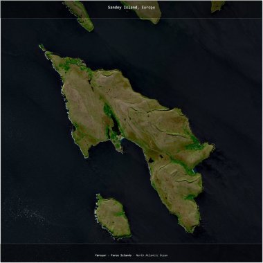 Kuzey Atlantik Okyanusu 'ndaki Sandoy Adası, Faroe Adaları' na ait, 10 Eylül 2022 'de çekilmiş bir uydu görüntüsüyle karesini aldı.