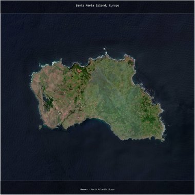 Portekiz 'e ait olan Kuzey Atlantik Okyanusu' ndaki Santa Maria Adası 12 Mayıs 2021 'de çekilmiş bir uydu görüntüsüyle karesini aldı.