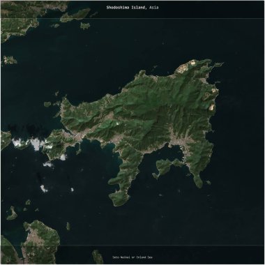 Japonya 'ya ait Seto Naikai veya İç Denizi' ndeki Shodoshima Adası, 25 Ekim 2020 'de çekilmiş bir uydu görüntüsüyle karesini aldı.