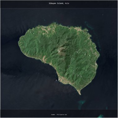 Filipinler Denizi 'ndeki Sibuyan Adası, 3 Nisan 2024' te çekilen uydu görüntüsüyle karesini aldı.