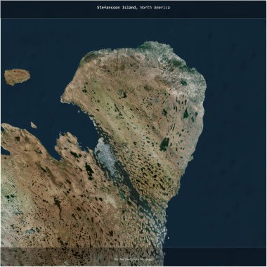 Kanada 'ya ait The Northwestern Passages' daki Stefansson Adası, 31 Aralık 2003 'te çekilmiş bir uydu görüntüsüyle karesini aldı.