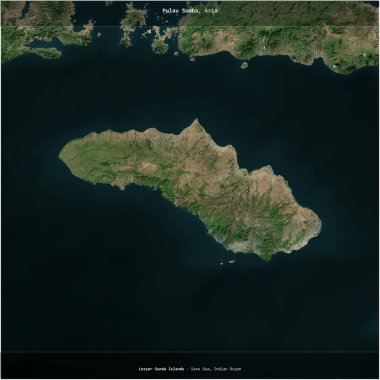Endonezya 'ya ait Savu Denizi' ndeki Pulau Sumba, 13 Şubat 2023 'te çekilmiş bir uydu görüntüsünün karesini aldı.