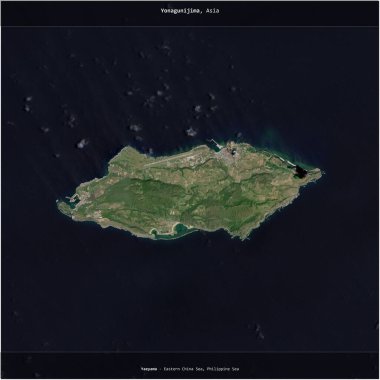 Japonya 'ya ait Filipin Denizi' ndeki Yonagunijima, 26 Haziran 2023 'te çekilmiş bir uydu görüntüsünün karesini aldı.