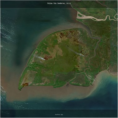 Endonezya 'ya ait Arafura Denizi' ndeki Pulau Yos Sudarso, 4 Eylül 2023 'te çekilmiş bir uydu görüntüsünün karesini aldı.