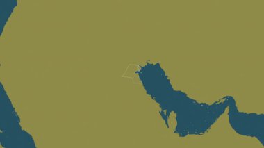 Kuveyt haritası - çıkarma. Sınır. Şablon. Etiketler