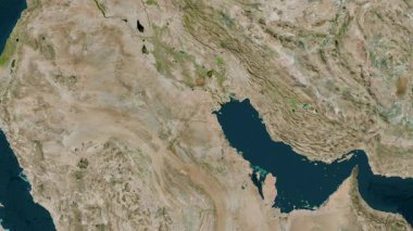 Kuveyt haritası - yakınlaştır. Sınır. Uydu.