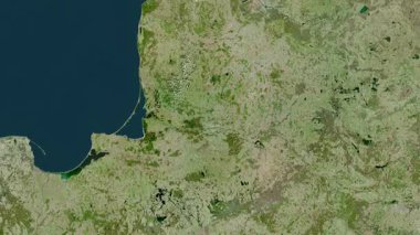 Litvanya haritası - sür. Sınır. Uydu.