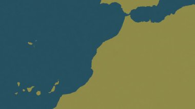 Fas haritası - sür. Sınır. Desen.