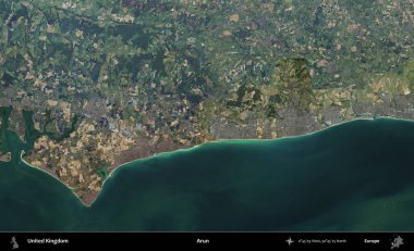 Arun. B uydusunun görüntülerine göre Birleşik Krallık 'ın idari alanı