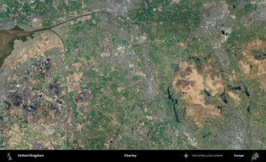 Chorley. B uydusunun görüntülerine göre Birleşik Krallık 'ın idari alanı