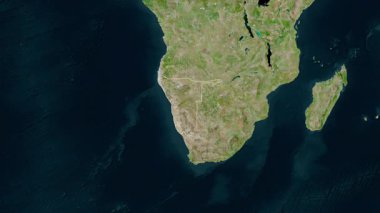 Namibya haritası - özüt. Sınır. Uydu.