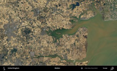Maldon. B uydusunun görüntülerine göre Birleşik Krallık 'ın idari alanı