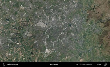 Manchester mı? Birleşik Krallık 'ın B uydusu görüntülerinde özetlenmiş idari alanı