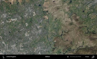 Oldham. B uydusunun görüntülerine göre Birleşik Krallık 'ın idari alanı