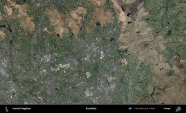 Rochdale 'de. B uydusunun görüntülerine göre Birleşik Krallık 'ın idari alanı