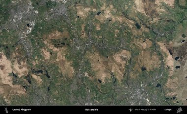Rossendale 'de. B uydusunun görüntülerine göre Birleşik Krallık 'ın idari alanı