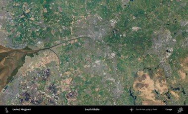 Güney Ribble. B uydusunun görüntülerine göre Birleşik Krallık 'ın idari alanı