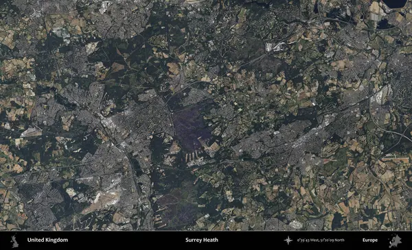 Surrey Heath. B uydusunun görüntülerine göre Birleşik Krallık 'ın idari alanı