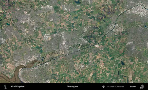 Warrington. B uydusunun görüntülerine göre Birleşik Krallık 'ın idari alanı