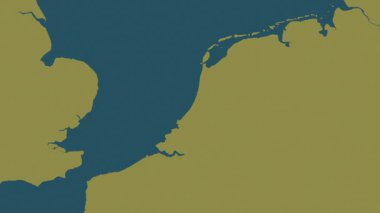 Hollanda haritası - sür. Sınır. Desen.