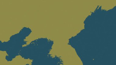 Kuzey Kore haritası - sür. Sınır. Desen.