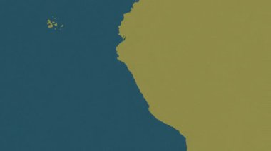 Peru haritası - sür. Sınır. Desen.