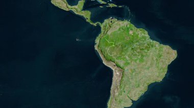 Peru haritası - süzül. Sınır. Uydu.