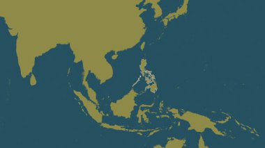 Filipinler haritası - süzül. Sınır. Desen.