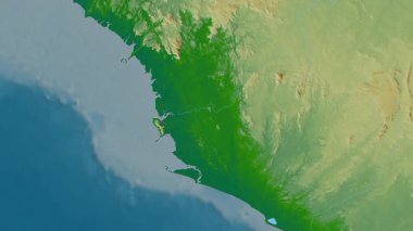 Sierra Leone haritası - sür. Sınır. Fiziksel.