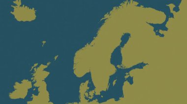 İsveç haritası - sür. Sınır. Desen.