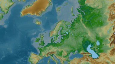 İsveç haritası - özüt. Sınır. Fiziksel olarak. Etiketler