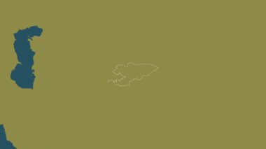 Kırgızistan haritası - özet. Bölgeler. Desen.