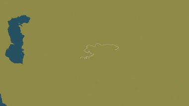 Kırgızistan haritası - süzül. Bölgeler. Desen.