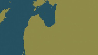 Letonya haritası - sür. Bölgeler. Desen.