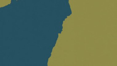 Lübnan haritası - sür. Bölgeler. Desen.