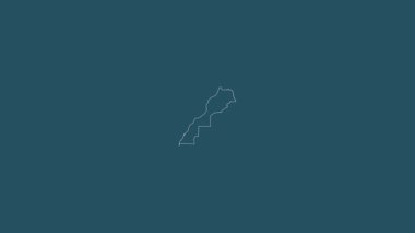 Batı Sahra haritalı Fas, sağlam. Bölgeler. Desen.