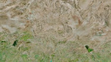 Nijer haritası - sür. Bölgeler. Uydu.