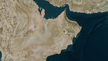 Umman haritası, sür. Bölgeler. Uydu.