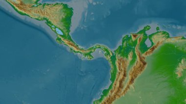 Panama haritası - çıkarma. Bölgeler. Fiziksel.