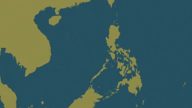 Filipinler haritası - sür. Bölgeler. Desen.